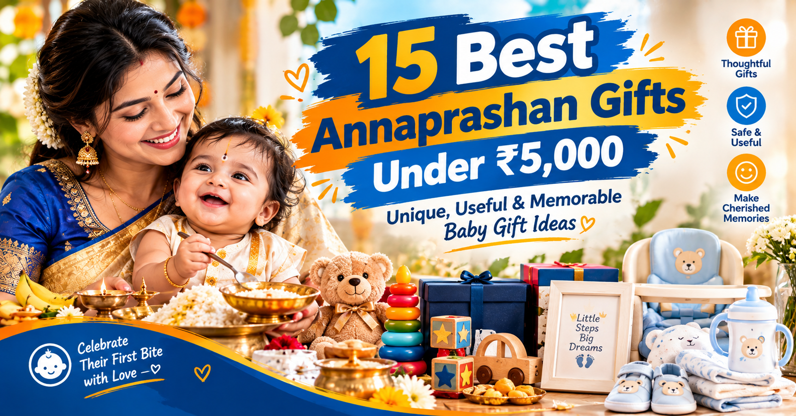 15 Best Annaprashan Gifts Under ₹5,000 in 2026 – Unique, Useful & Memorable Baby Gift Ideas