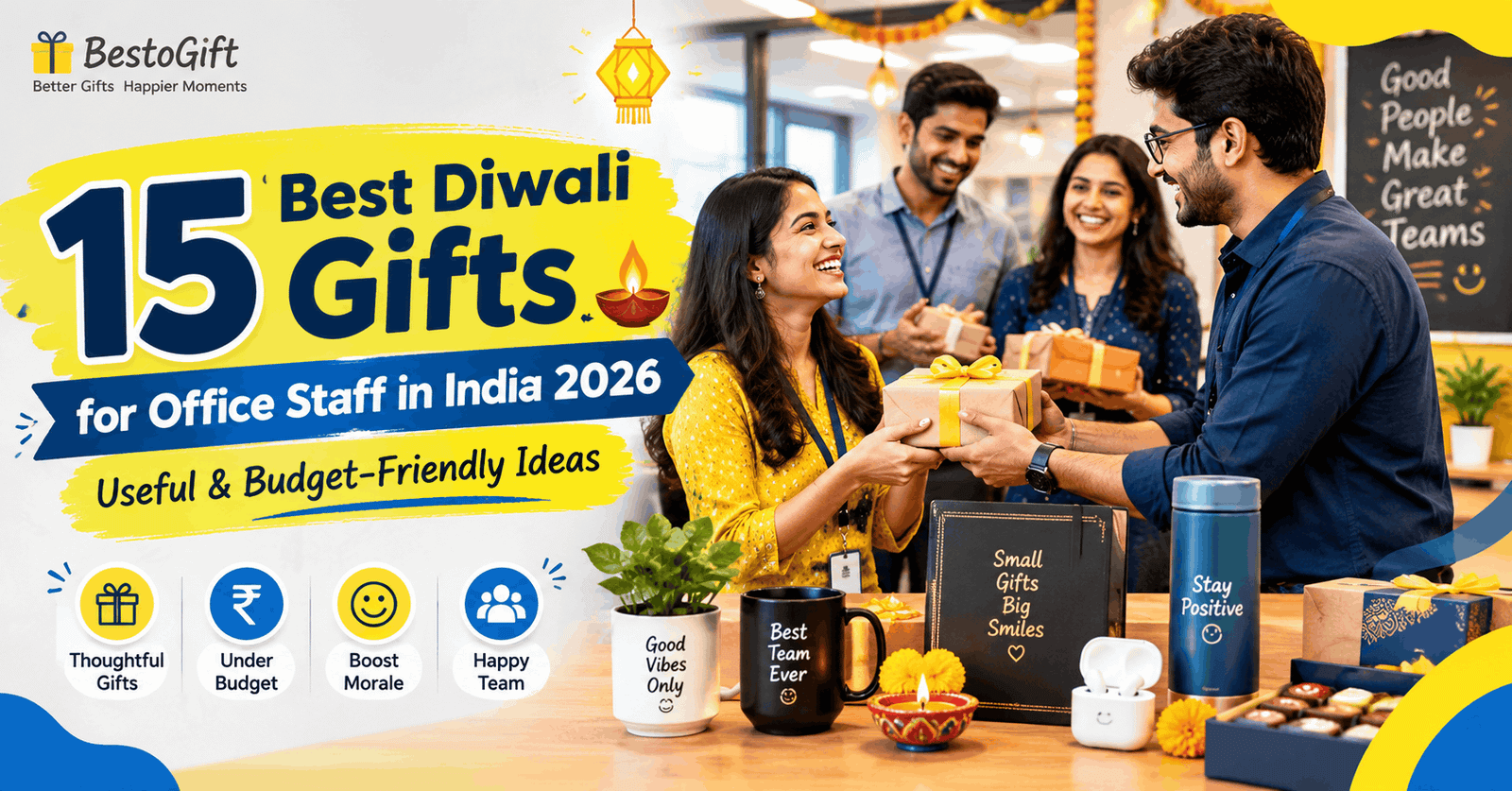 15 Best Diwali Gifts for Office Staff in India 2026 – Useful & Budget-Friendly Ideas