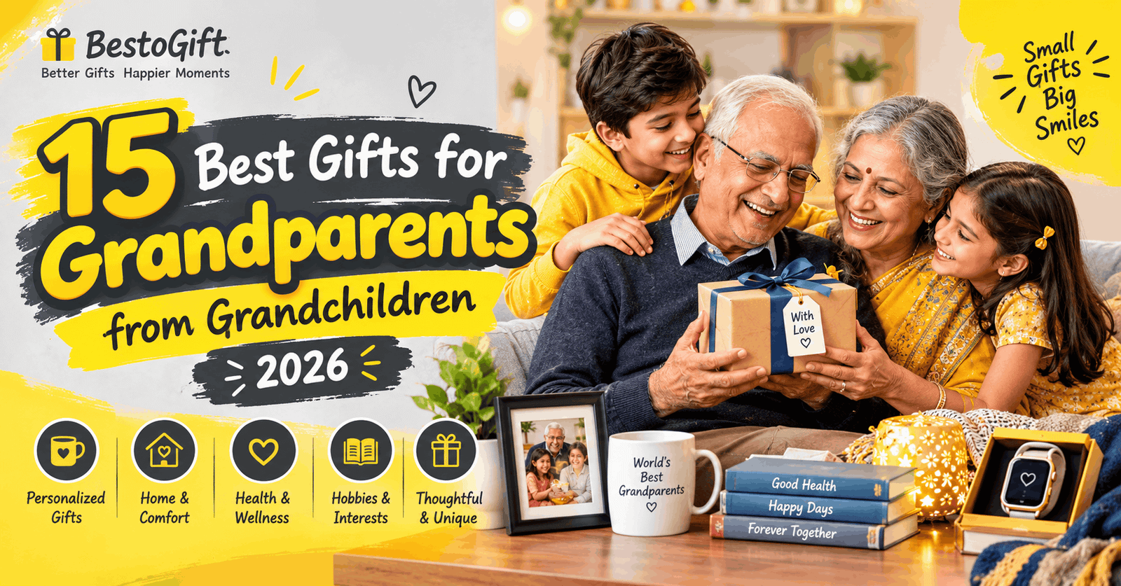 15 Best Gifts for Grandparents from Grandchildren 2026