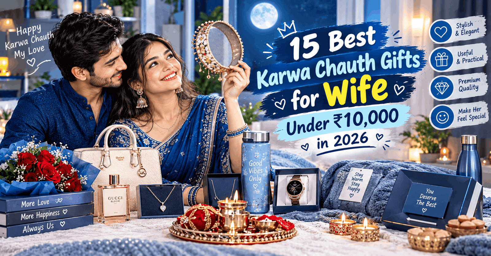 15 Best Karwa Chauth Gifts for Wife Under ₹10,000 in 2026