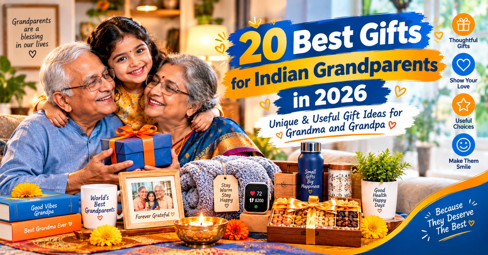 20 Best Gifts for Indian Grandparents in 2026 – Unique & Useful Gift Ideas for Grandma and Grandpa