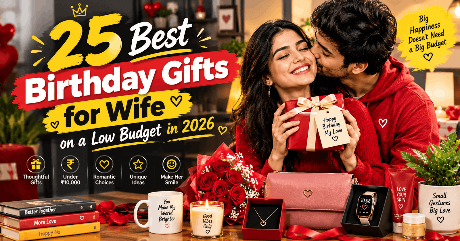 25 Best Birthday Gifts for Wife on a Low Budget in 2026