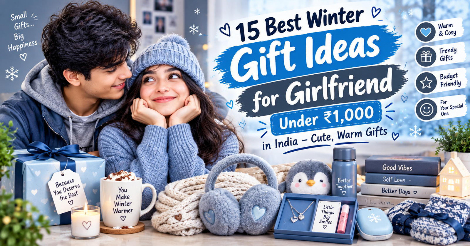 15 Best Winter Gift Ideas for Girlfriend Under ₹1,000 in India 2026 – Cute, Warm Gifts