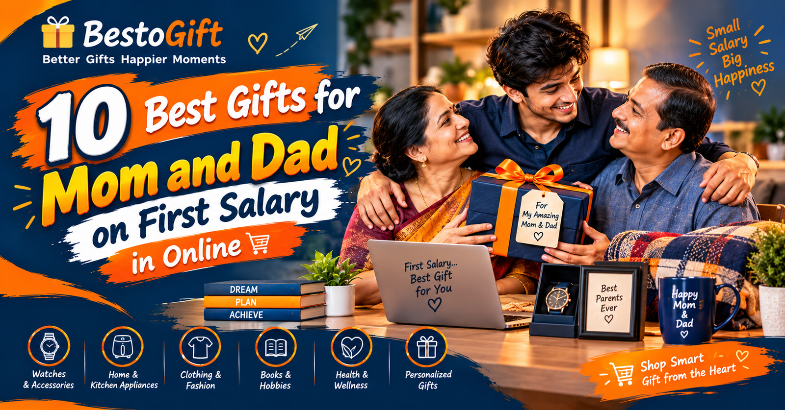 10 Best gifts for mom and dad on first salary in online india 2026