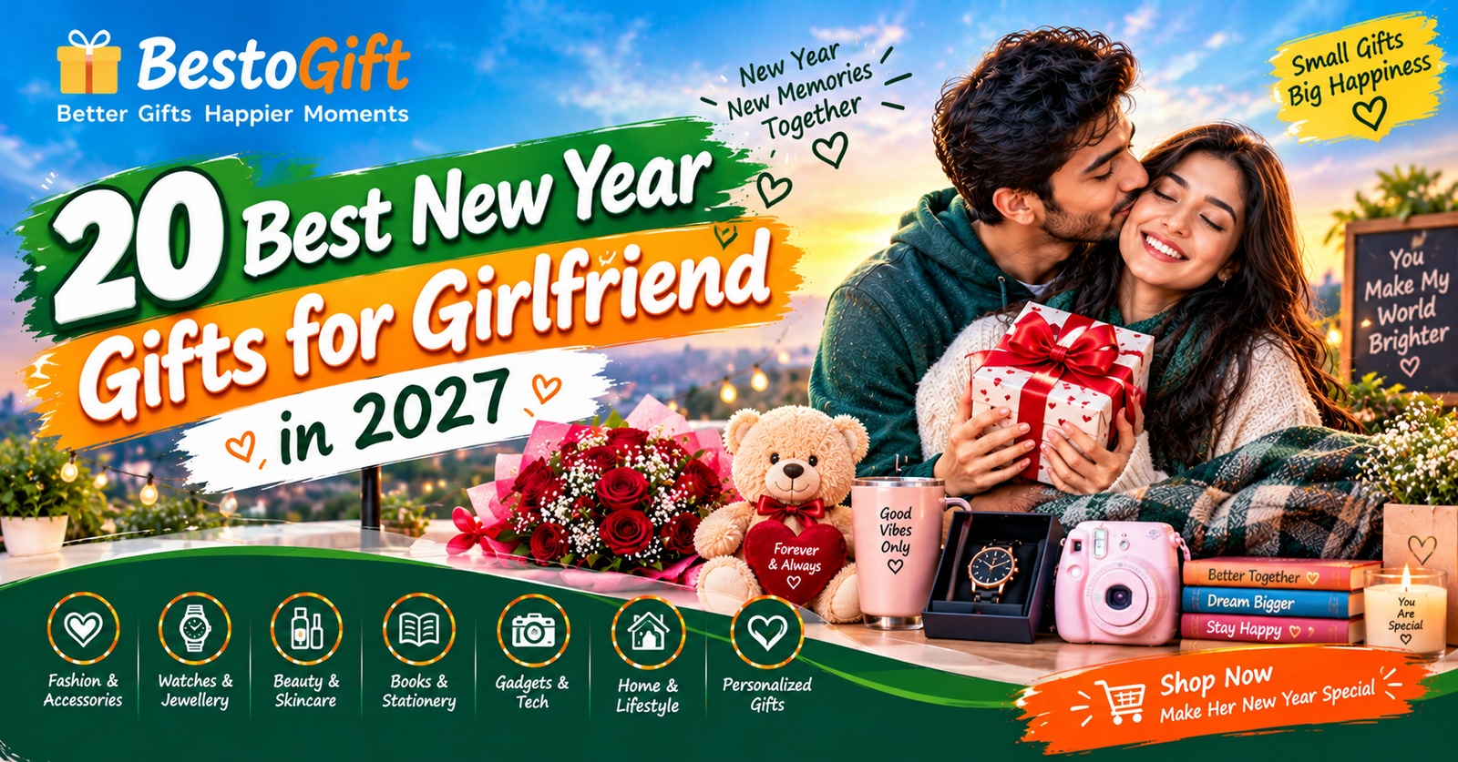 Romantic New Year Gifts for Her